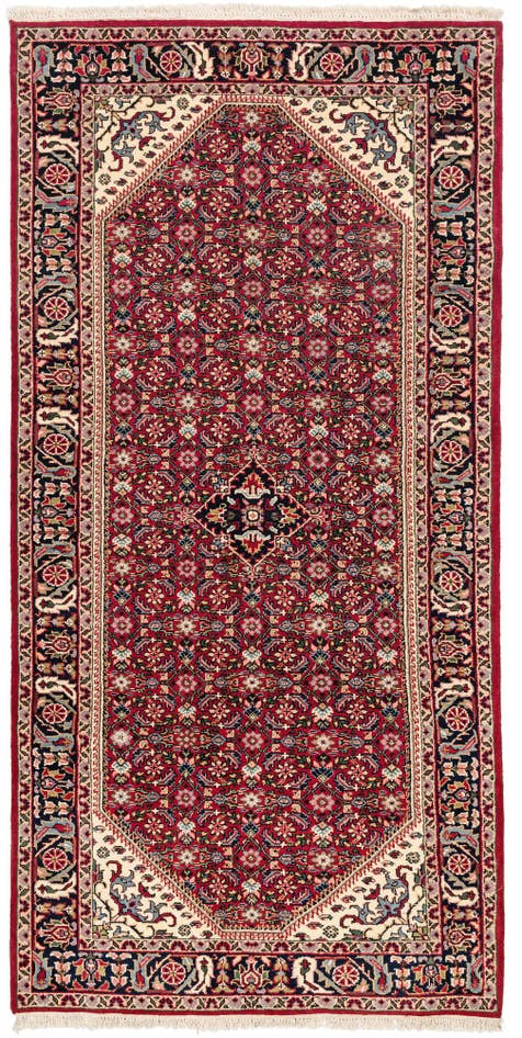 Detail image of 5' 2 x 10' 7 Hossainabad Wool Runner Rug