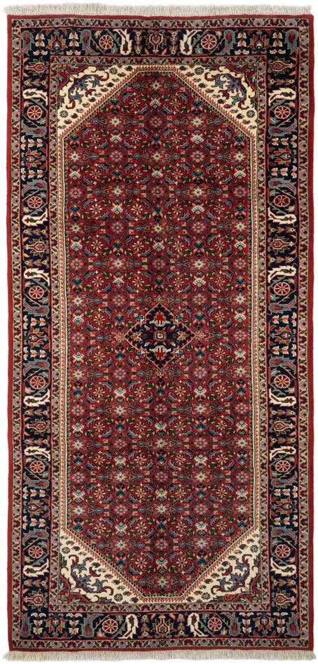 Detail image of 5' 4 x 11' 3 Hand Knotted Hossainabad Wool Runner Rug