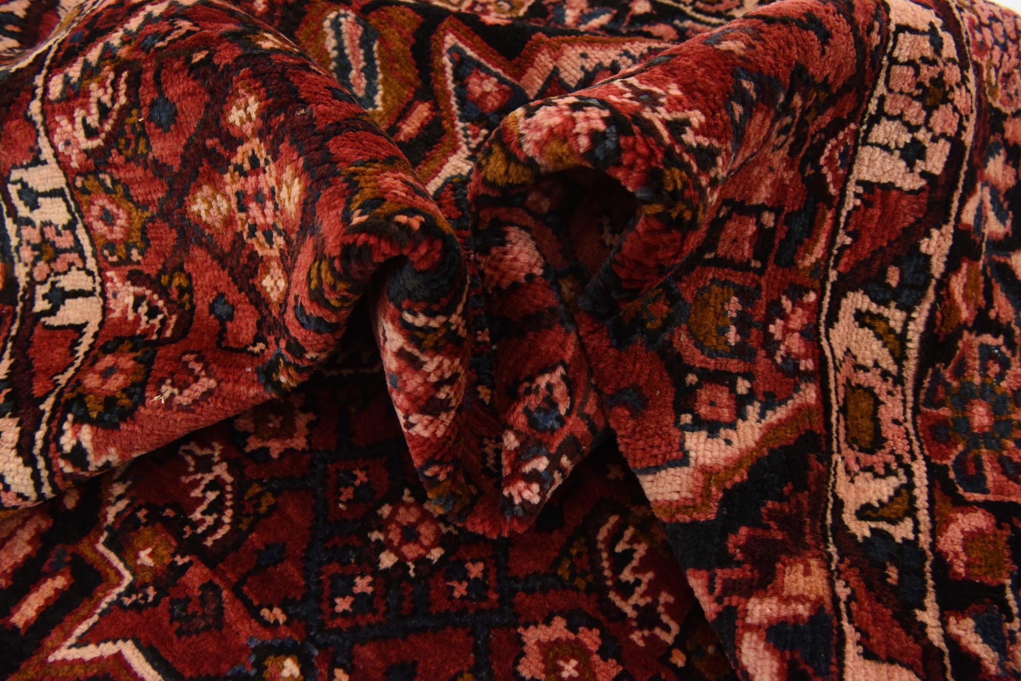 5' 5 x 11' 5 Hand Knotted Hossainabad Persian Wool Runner Rug