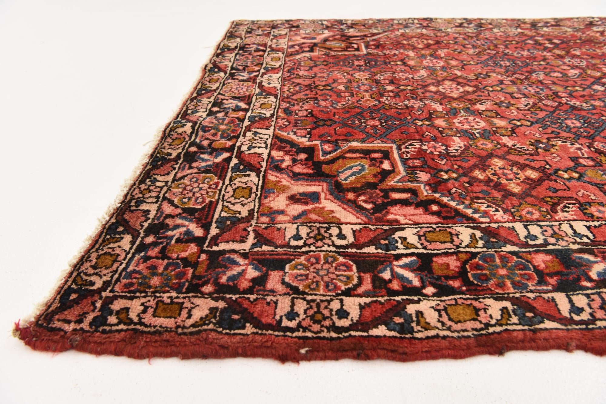 5' 5 x 11' 5 Hand Knotted Hossainabad Persian Wool Runner Rug