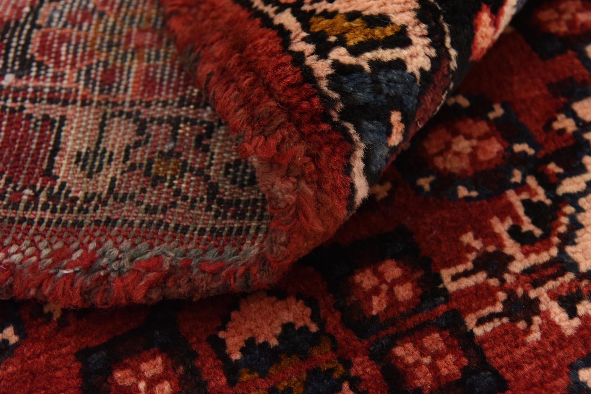5' 5 x 11' 5 Hand Knotted Hossainabad Persian Wool Runner Rug