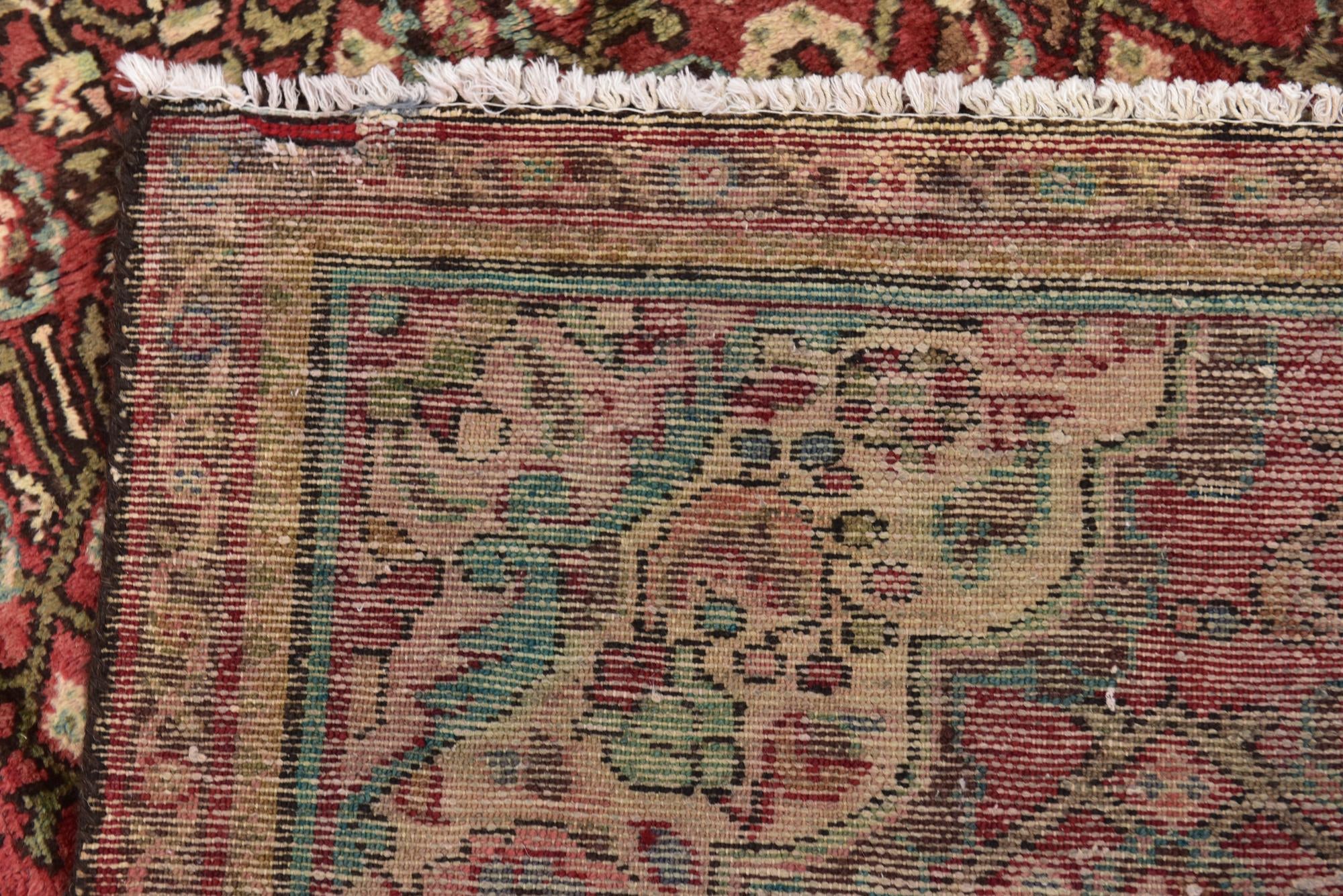 130cm x 320cm anudado a mano Hossainabad Alfombra Persa Lana Pasillera