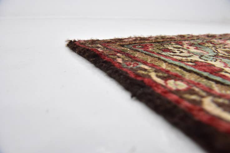Detail image of 4' 3 x 10' 6 Hand Knotted Hossainabad Persian Wool Runner Rug