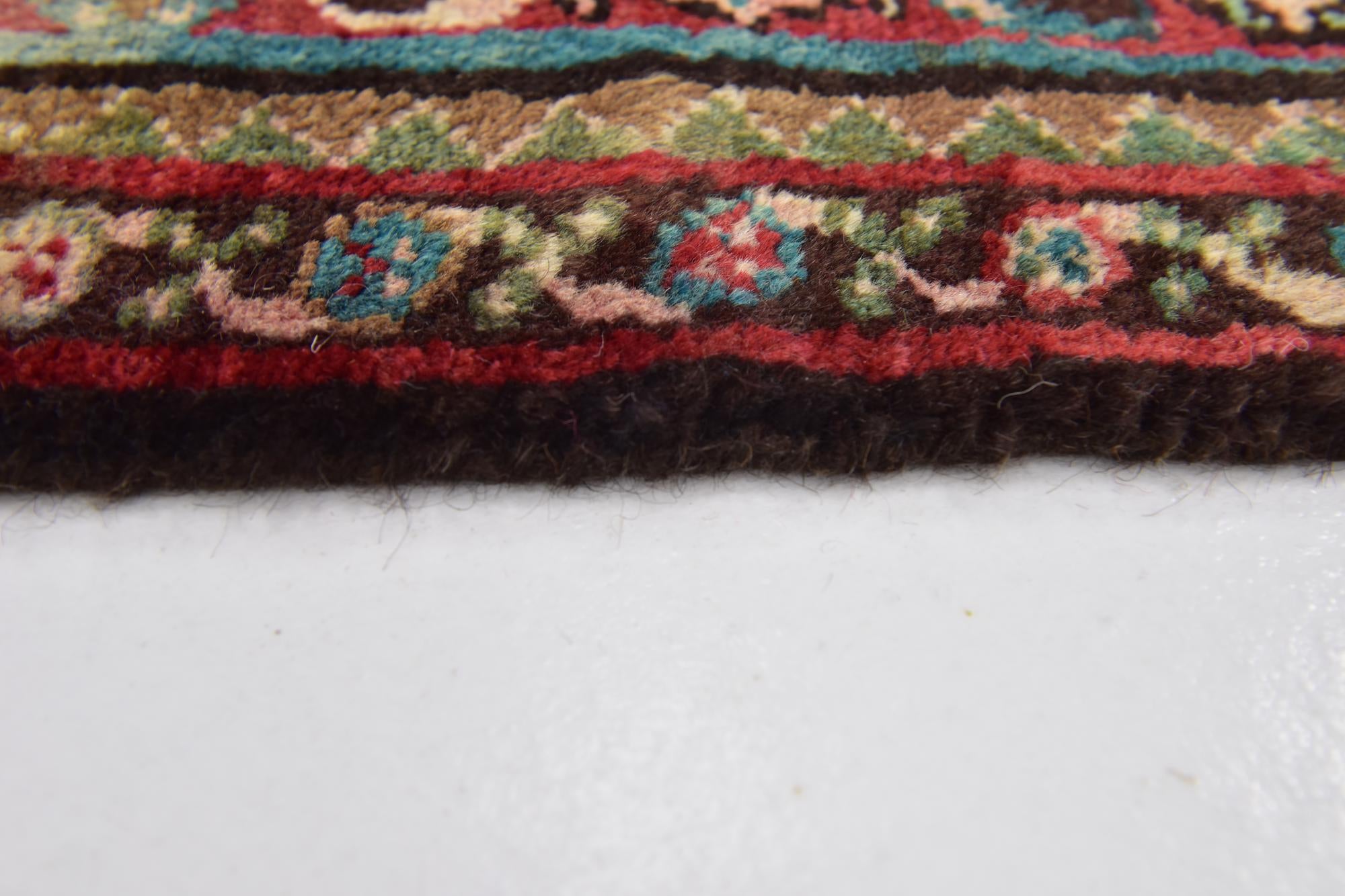 130cm x 320cm anudado a mano Hossainabad Alfombra Persa Lana Pasillera