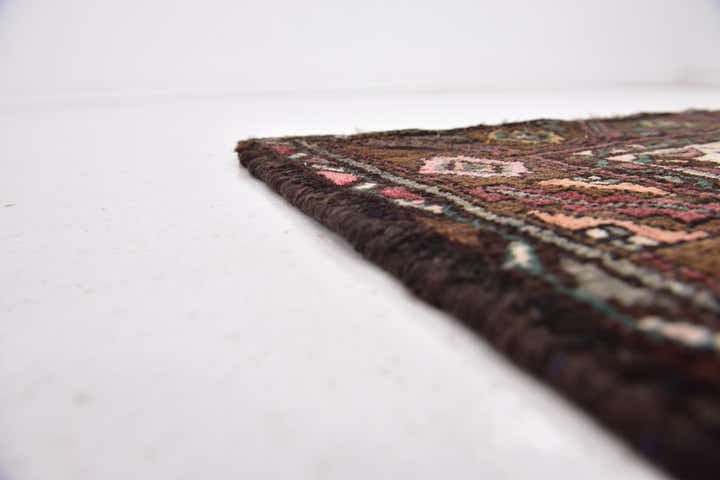 3' 5 x 10' Hand Knotted Hossainabad Persian Wool Runner Rug