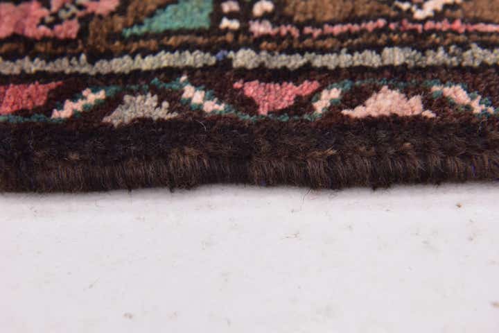 3' 5 x 10' Hand Knotted Hossainabad Persian Wool Runner Rug