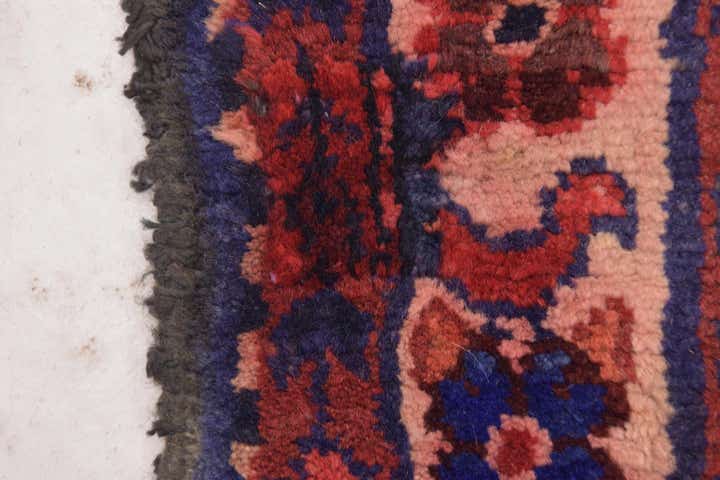3' 10 x 9' 10 Hand Knotted Hossainabad Persian Wool Runner Rug