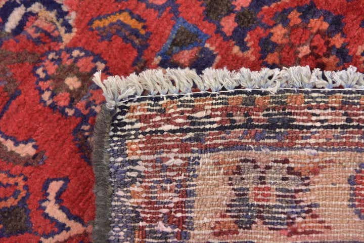 3' 10 x 9' 10 Hand Knotted Hossainabad Persian Wool Runner Rug