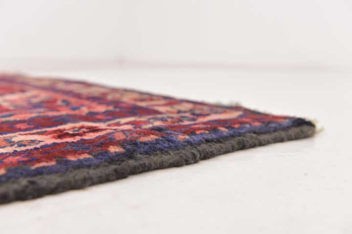 3' 10 x 9' 10 Hand Knotted Hossainabad Persian Wool Runner Rug