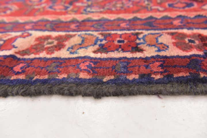 3' 10 x 9' 10 Hand Knotted Hossainabad Persian Wool Runner Rug