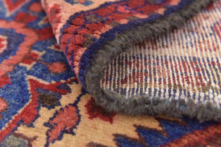 3' 10 x 9' 10 Hand Knotted Hossainabad Persian Wool Runner Rug