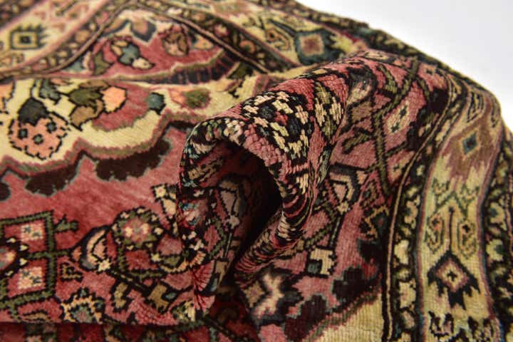 5' x 10' 5 Hand Knotted Hossainabad Persian Wool Runner Rug