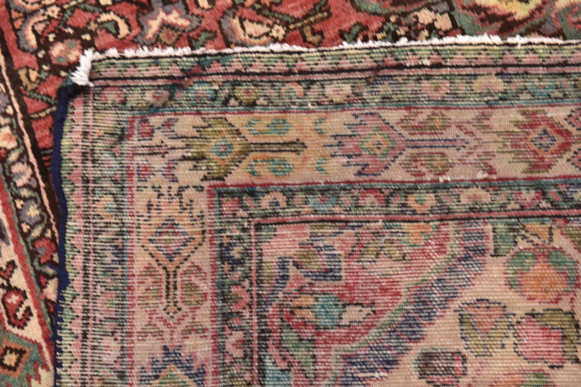 5' x 10' 5 Hand Knotted Hossainabad Persian Wool Runner Rug