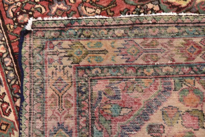 5' x 10' 5 Hand Knotted Hossainabad Persian Wool Runner Rug