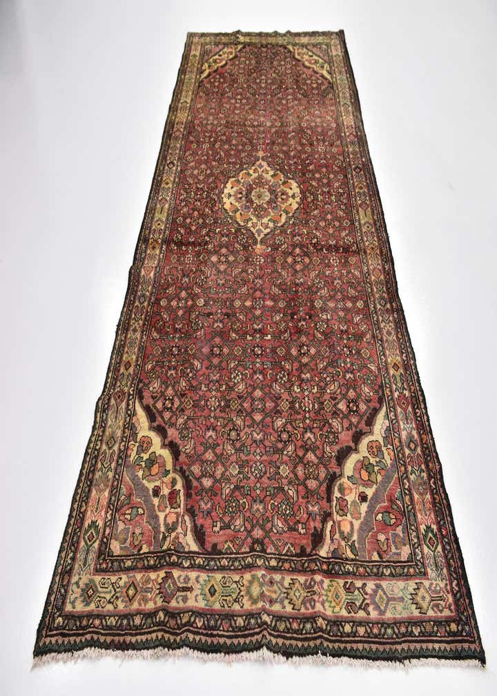 5' x 10' 5 Hand Knotted Hossainabad Persian Wool Runner Rug