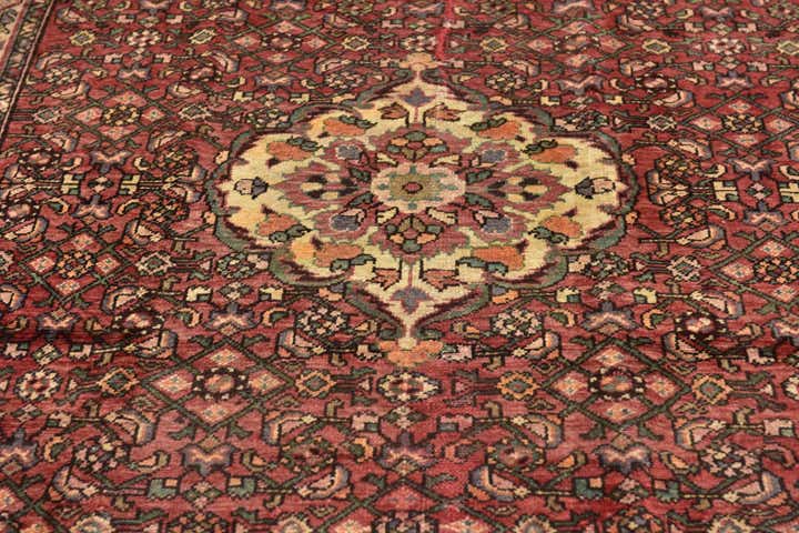 5' x 10' 5 Hand Knotted Hossainabad Persian Wool Runner Rug