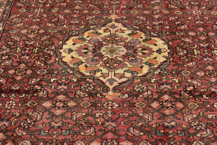 Detail image of 5' x 10' 5 Hand Knotted Hossainabad Persian Wool Runner Rug