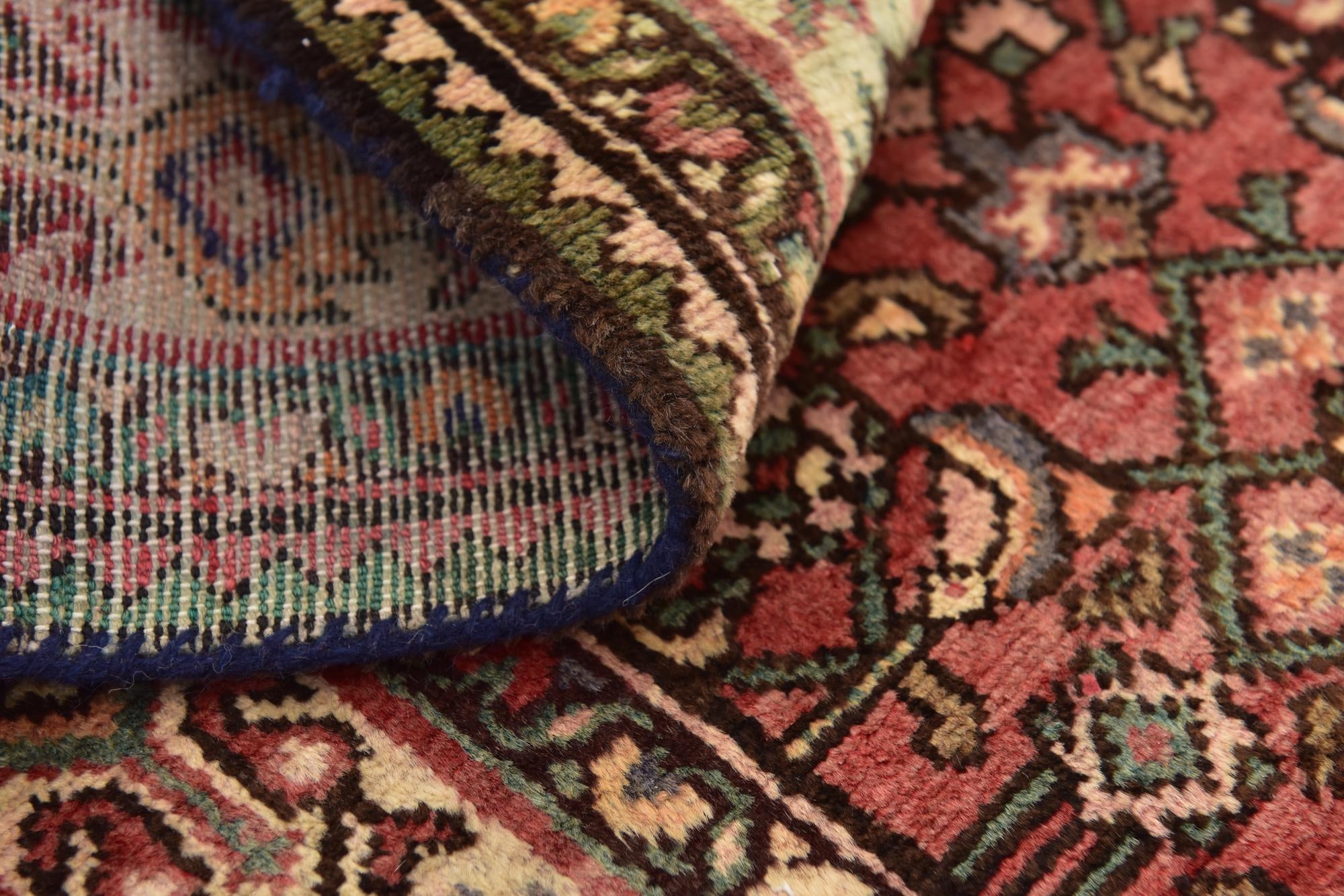 5' x 10' 5 Hand Knotted Hossainabad Persian Wool Runner Rug