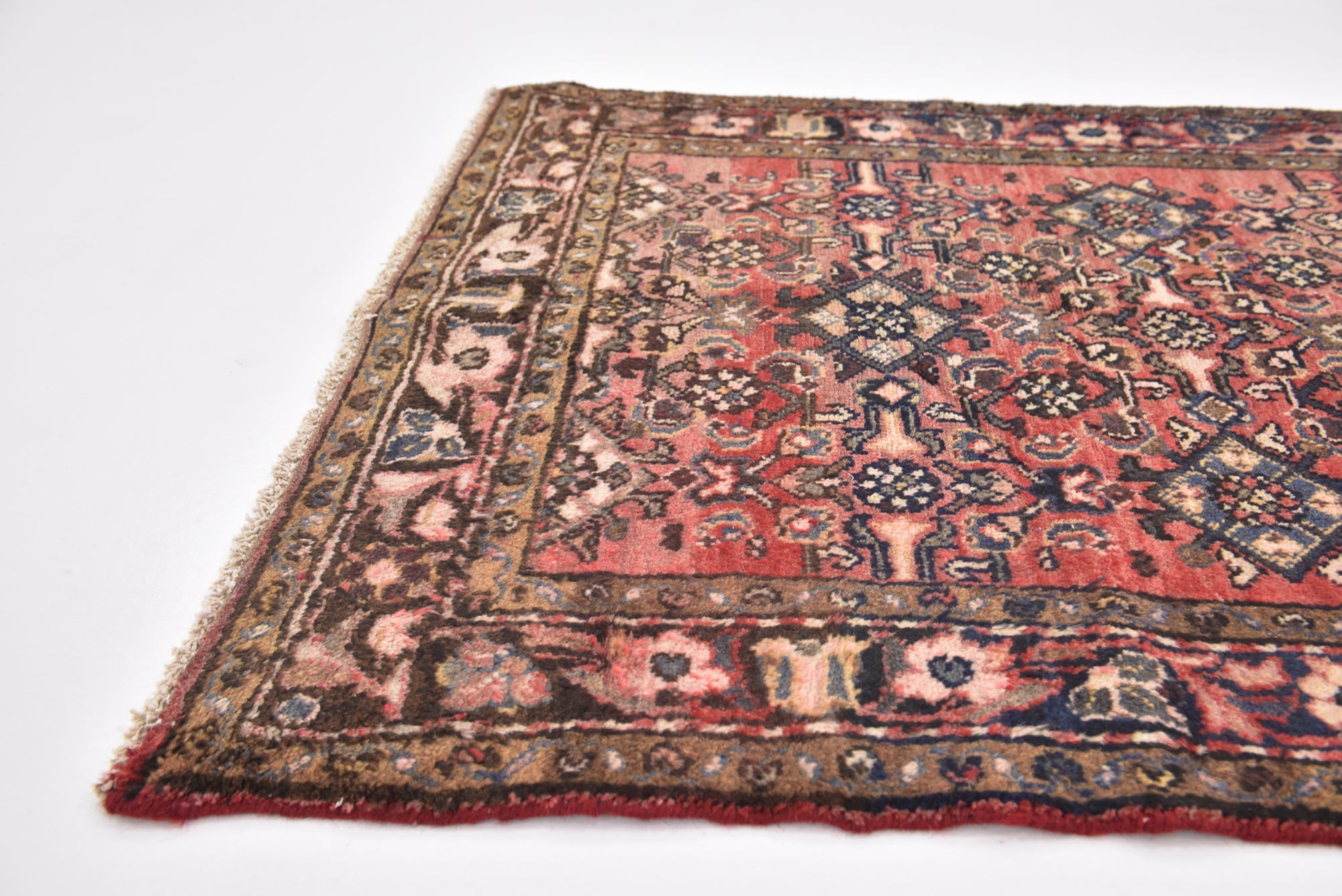 3' 2 x 10' Hand Knotted Hossainabad Persian Wool Runner Rug