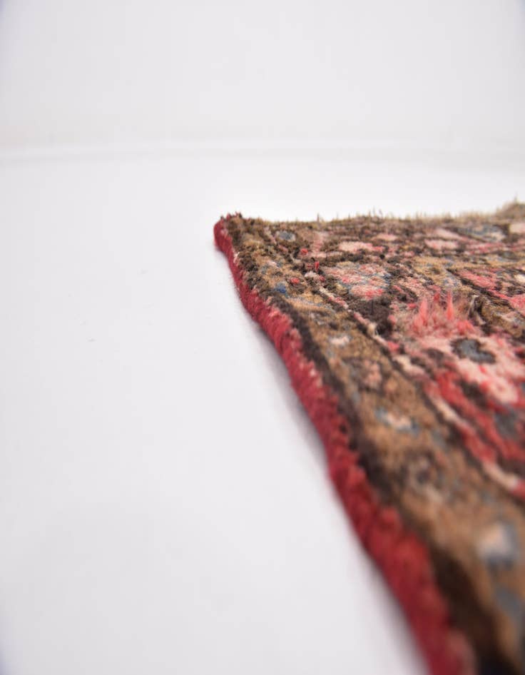 Detail image of 3' 2 x 10' Hand Knotted Hossainabad Persian Wool Runner Rug