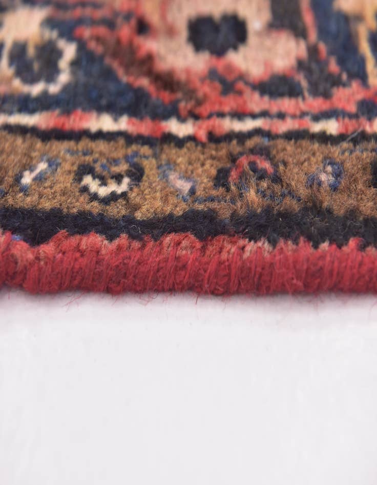 Detail image of 3' 2 x 10' Hand Knotted Hossainabad Persian Wool Runner Rug