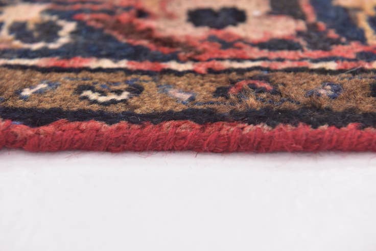 Detail image of 3' 2 x 10' Hand Knotted Hossainabad Persian Wool Runner Rug