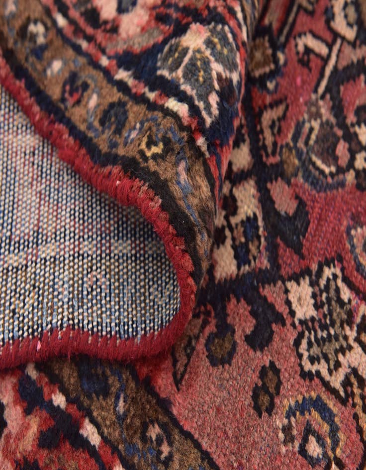 Detail image of 3' 2 x 10' Hand Knotted Hossainabad Persian Wool Runner Rug