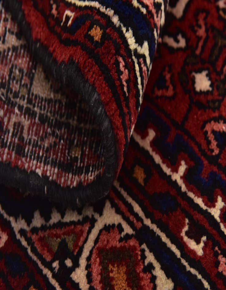 Detail image of 3' 8 x 9' 9  Hand Knotted Hossainabad Persian Wool Runner Rug