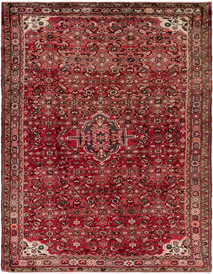Detail image of 4' 10 x 10' 3 Hossainabad Wool Runner Rug