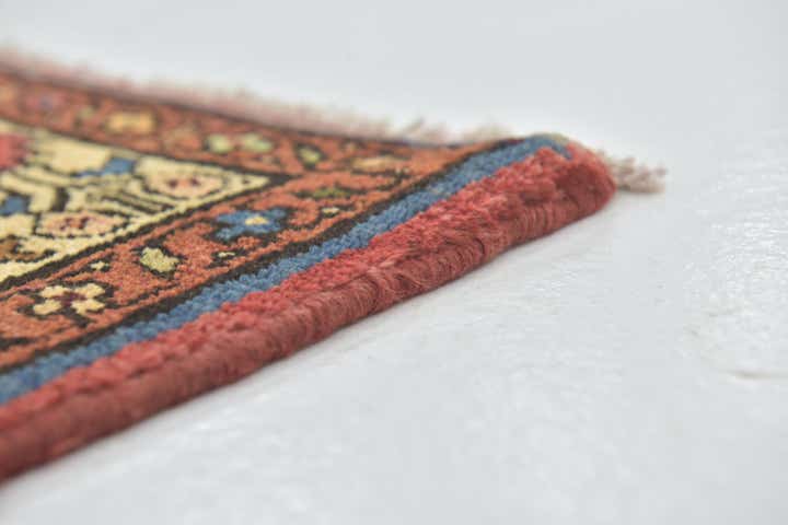 3' 10 x 10' Hand Knotted Hossainabad Persian Wool Runner Rug