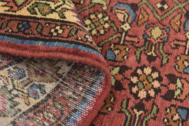 3' 10 x 10' Hand Knotted Hossainabad Persian Wool Runner Rug