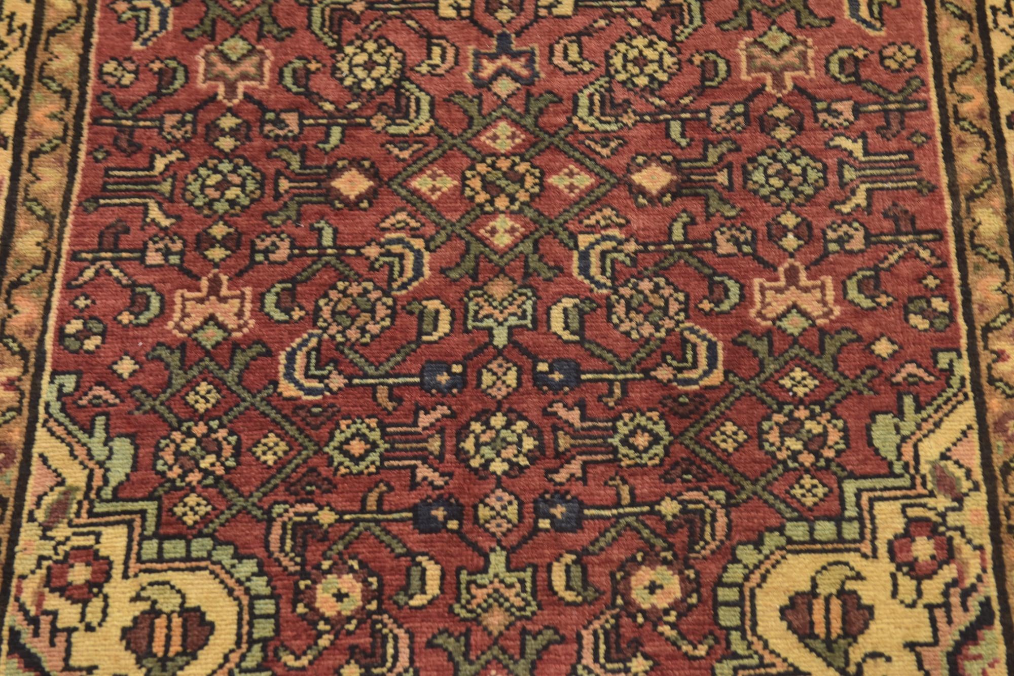 105cm x 300cm anudado a mano Hossainabad Alfombra Persa Lana Pasillera