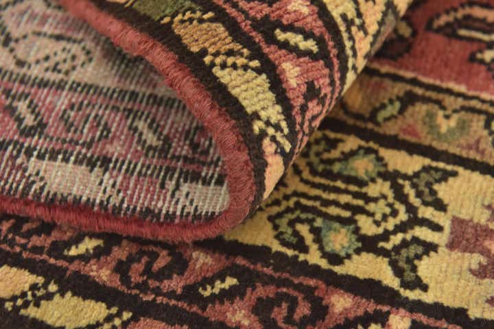 3' 6 x 9' 10 Hand Knotted Hossainabad Persian Wool Runner Rug