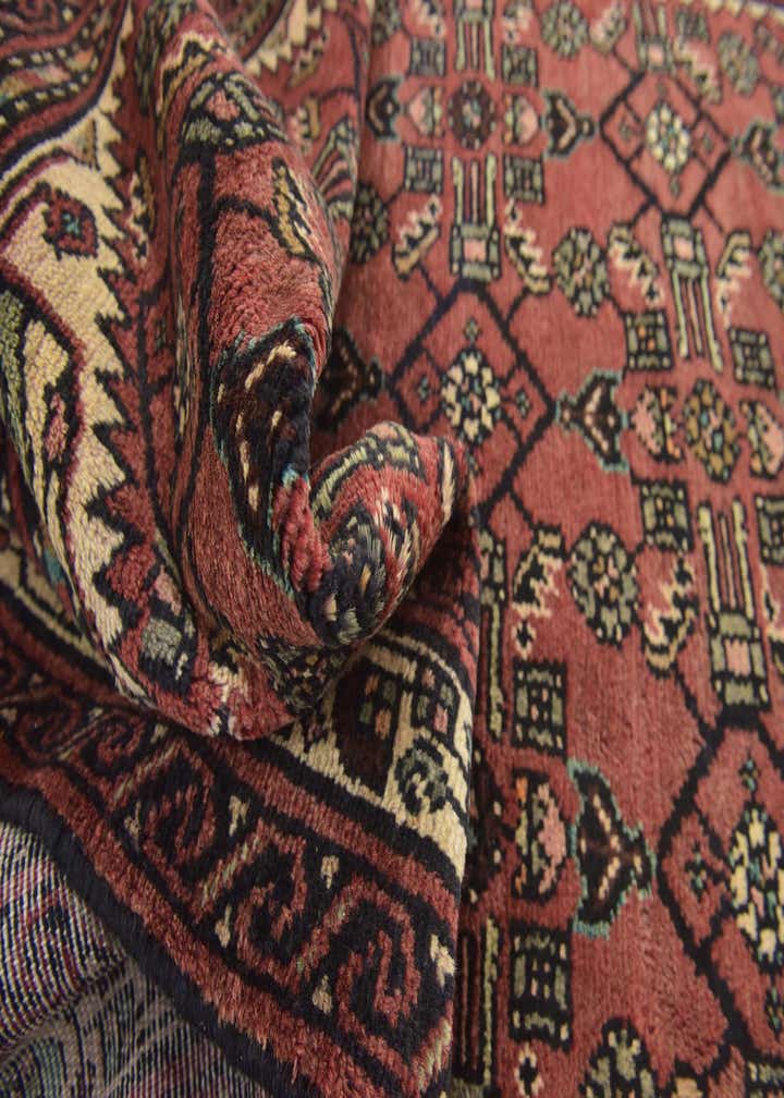 3' 9 x 10' Hand Knotted Hossainabad Persian Wool Runner Rug