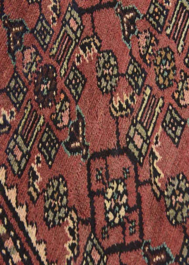 3' 9 x 10' Hand Knotted Hossainabad Persian Wool Runner Rug