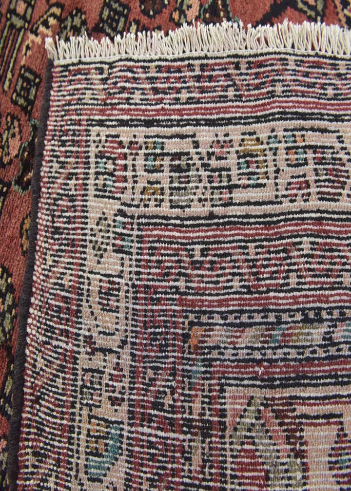 3' 9 x 10' Hand Knotted Hossainabad Persian Wool Runner Rug