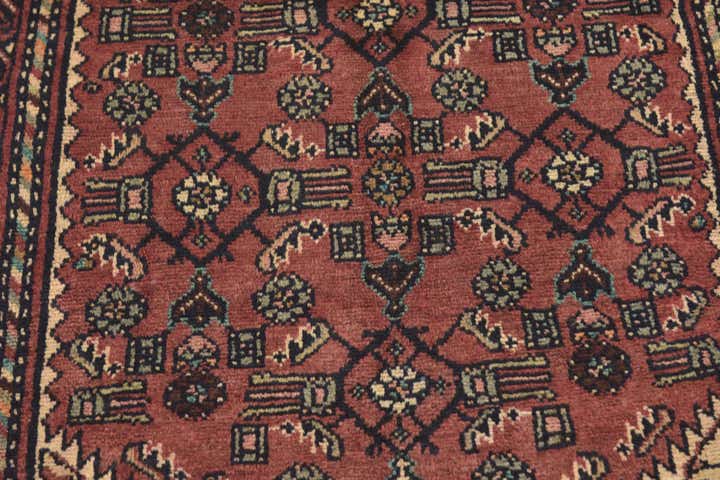 115cm x 305cm anudado a mano Hossainabad Alfombra Persa Lana Pasillera