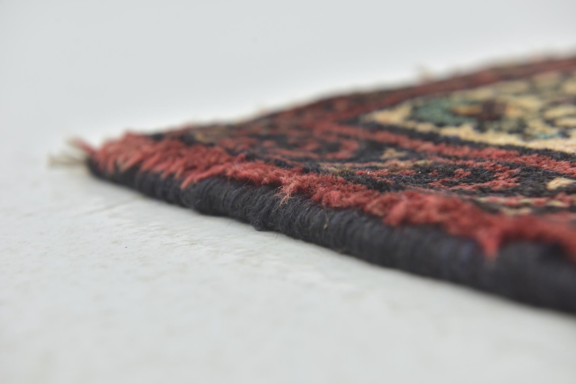 115cm x 305cm anudado a mano Hossainabad Alfombra Persa Lana Pasillera
