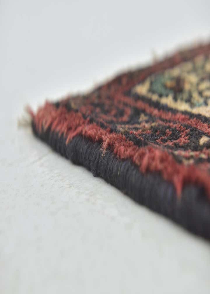 3' 9 x 10' Hand Knotted Hossainabad Persian Wool Runner Rug