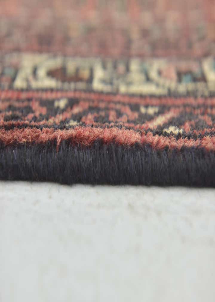3' 9 x 10' Hand Knotted Hossainabad Persian Wool Runner Rug