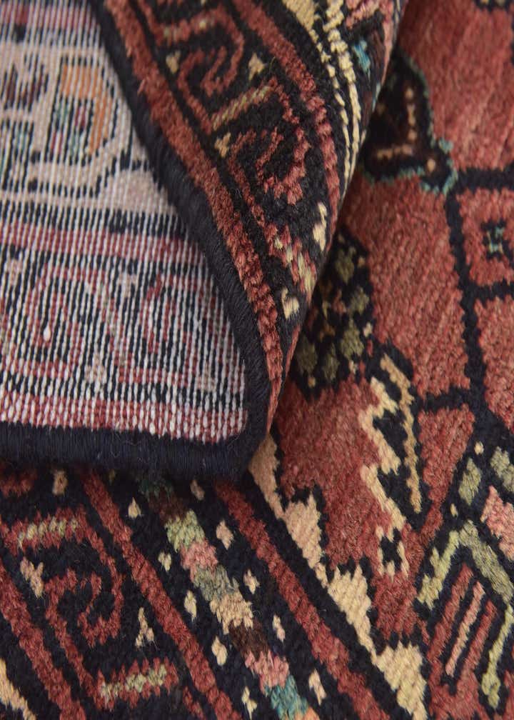 3' 9 x 10' Hand Knotted Hossainabad Persian Wool Runner Rug