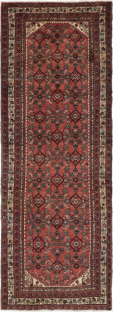 115cm x 305cm anudado a mano Hossainabad Alfombra Persa Lana Pasillera