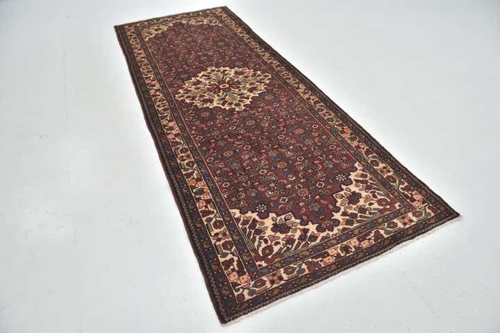 115cm x 310cm anudado a mano Hossainabad Alfombra Persa Lana Pasillera