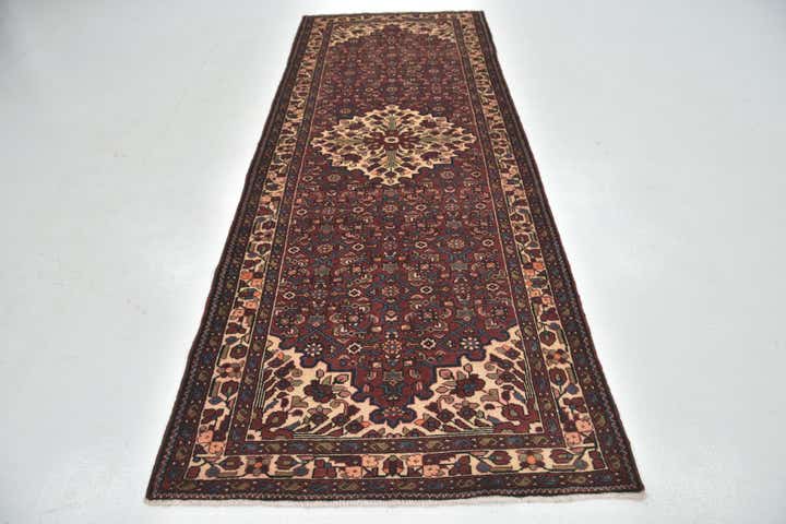 115cm x 310cm anudado a mano Hossainabad Alfombra Persa Lana Pasillera