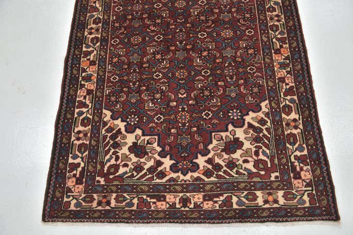 115cm x 310cm anudado a mano Hossainabad Alfombra Persa Lana Pasillera