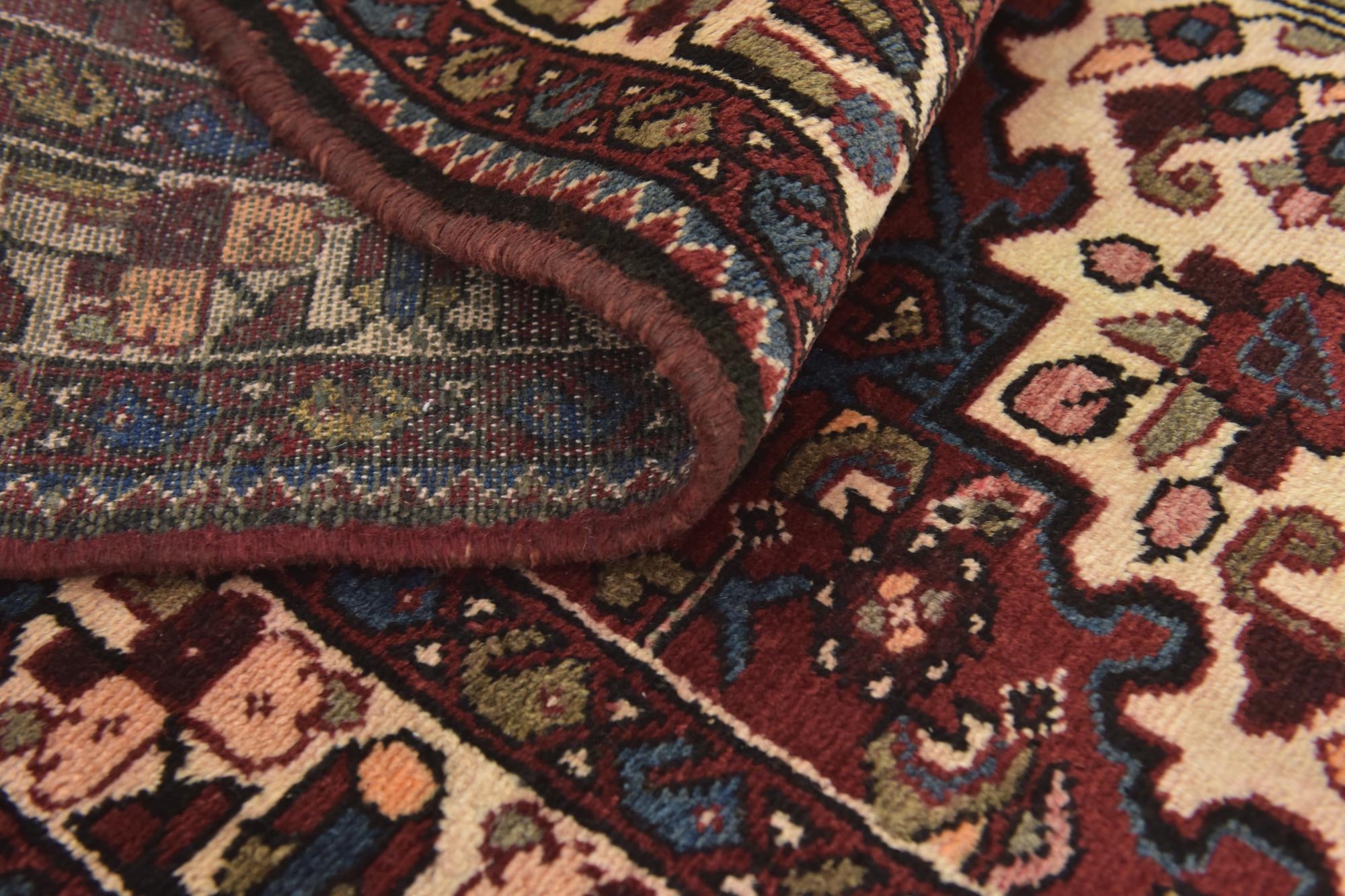 115cm x 310cm anudado a mano Hossainabad Alfombra Persa Lana Pasillera