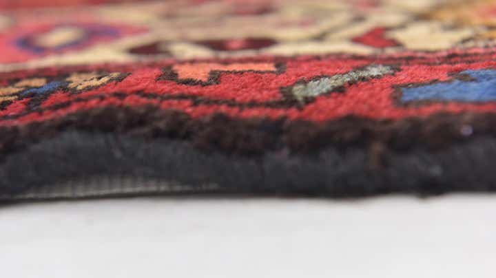 4' 2 x 10' 7 Hand Knotted Hossainabad Persian Wool Runner Rug