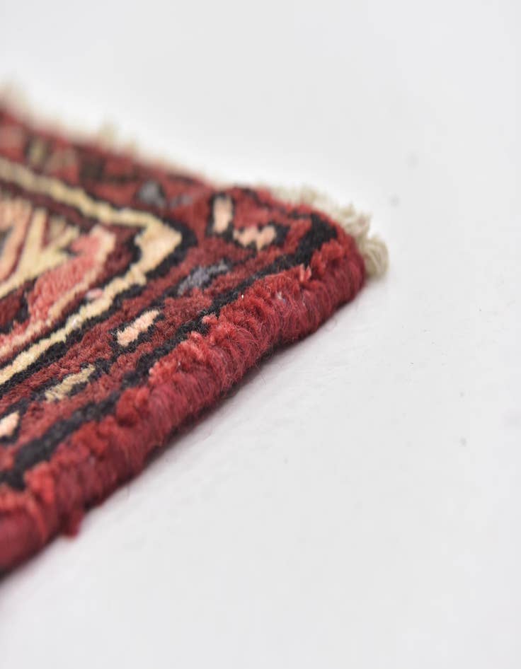 Detail image of 3' 9 x 10' 5  Hand Knotted Hossainabad Persian Wool Runner Rug