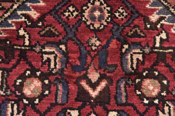 3' 9 x 10' 4 Hand Knotted Hossainabad Persian Wool Runner Rug