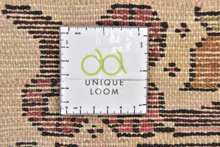 3' 9 x 10' 4 Hand Knotted Hossainabad Persian Wool Runner Rug